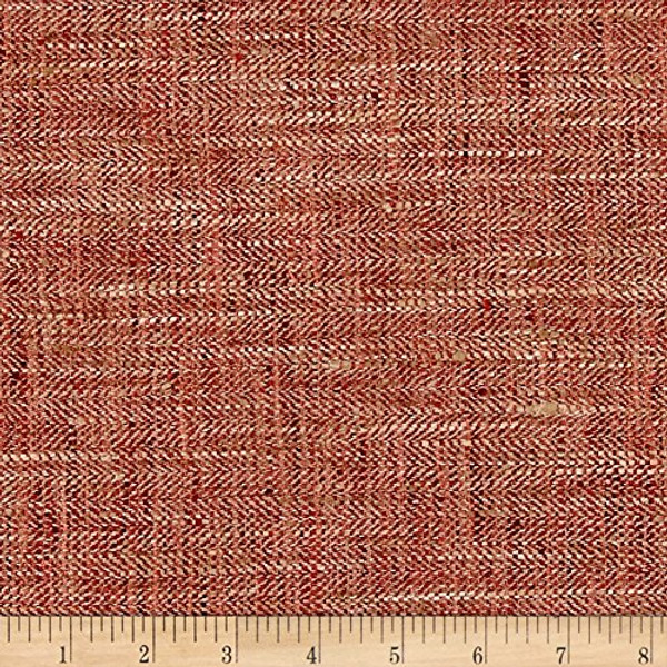 2.25 Yard Piece of P Kaufmann Handcraft Pescara Woven Coral | Heavyweight Woven Fabric | Home Decor Fabric | 54" Wide