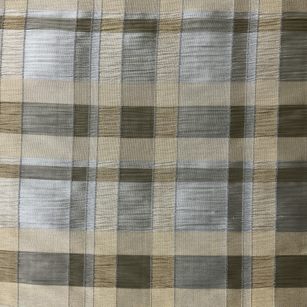 Italy in Plaid | Drapery Fabric | Plaid in Olive Green / Sage | Lightweight | 54" Wide | By the Yard