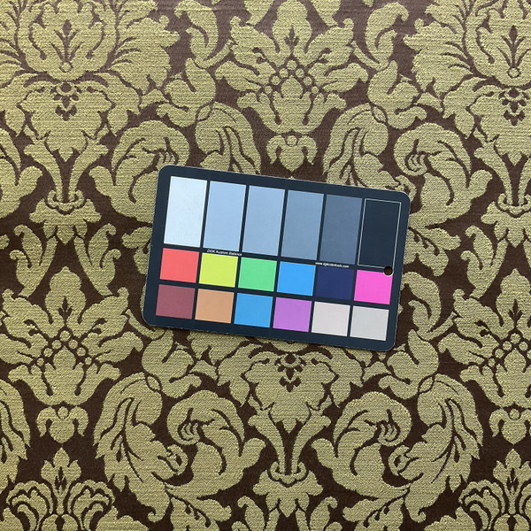 Flowers in Forrest | Upholstery Fabric | Floral Damask in Olive Green / Brown | Medium Weight | 54" Wide | By the Yard