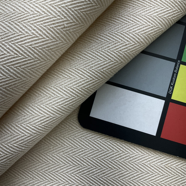 Jackson in Natural | Upholstery / Slipcover Fabric | Herringbone in Off White | Medium Weight | 54" Wide | By the Yard