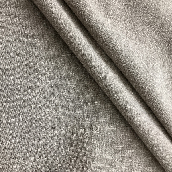 Shrewberry in Plainstone | Linen Like Upholstery / Drapery Fabric  | Light Taupe | Medium Weight | 54" Wide | By the Yard