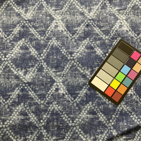 Shibori Diamond in Indigo Blue | Home Decor Fabric | Ellen Degeneres | 54" Wide | By the Yard
