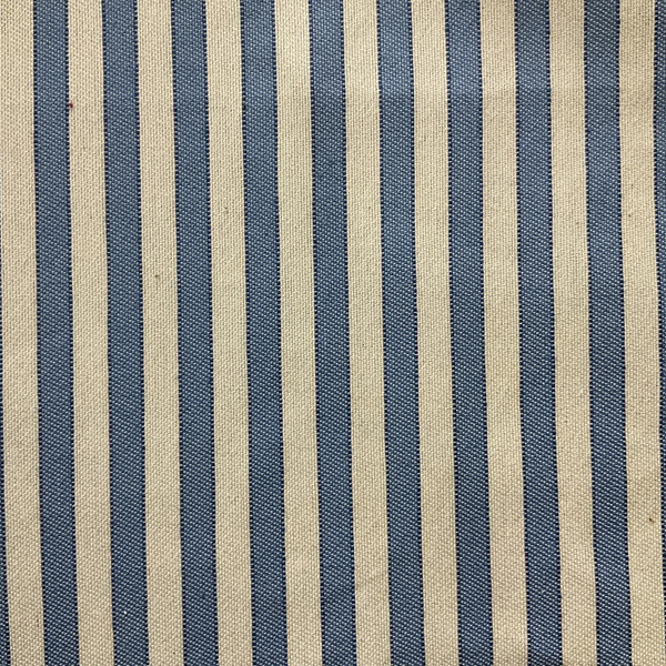 Blythe in Cornflower Blue / White | Drapery Fabric | Stripes | Lightweight | 54" Wide | By the Yard