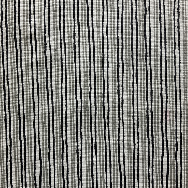 Sullivan in Onyx | Home Decor Fabric | Black / Grey Stripes | Magnolia Home | 54" Wide | By the Yard