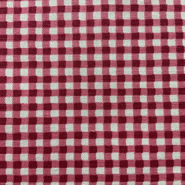 Gingham in Fuchsia | Home Decor Fabric | Pink White Check | Drapery | 54" Wide | By the Yard