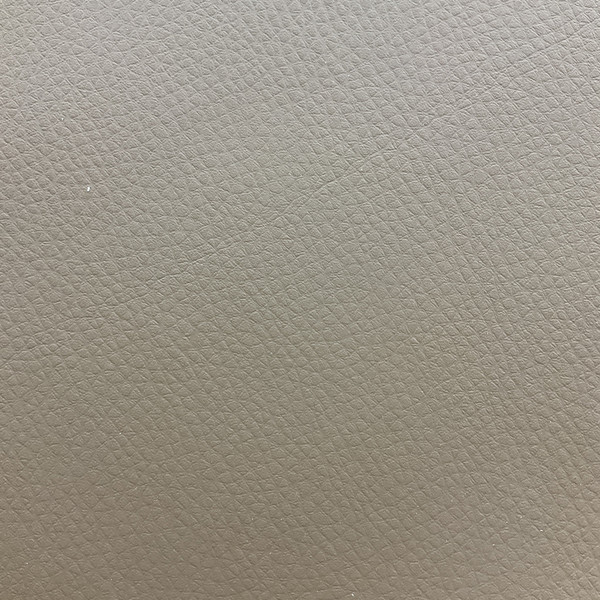 Beige Brown Faux Leather | Vinyl Upholstery Fabric | Light Pebbled Grain | Felt-Backed | Heavyweight | 54" Wide | By the Yard