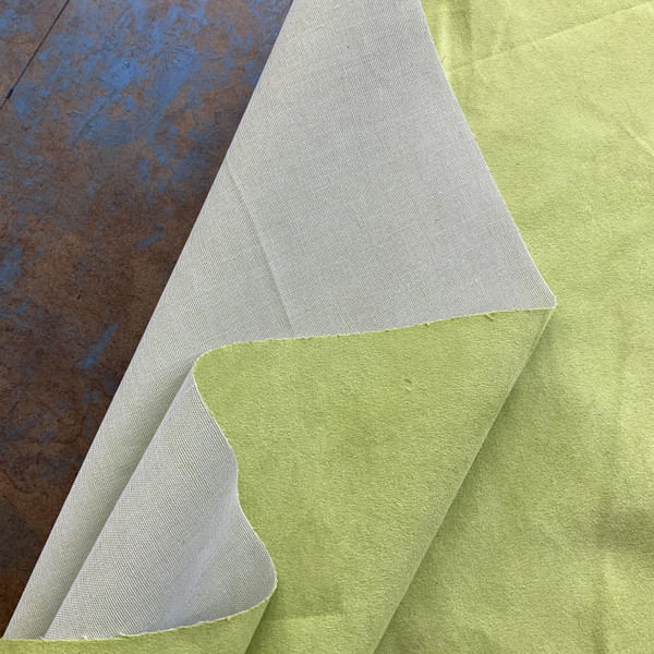 Montana in Sour Apple Green  | Microsuede  Upholstery Fabric | Slipcovers | Midweight Solid | 54 inch | Sold BTY