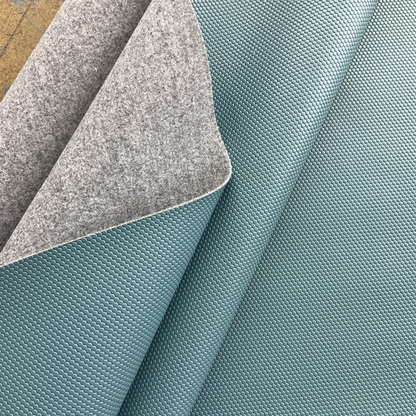 Dot Com in River Blue | Faux Leather Vinyl Upholstery Fabric | Dot Texture | Workable | 54" Wide | By the Yard