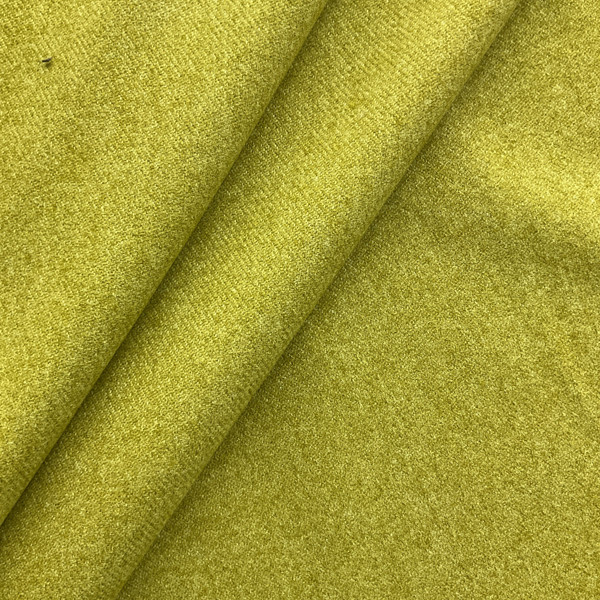 Ellyn in Citrine  |  Soft Green Yellow Textured  Brushed Twill  Upholstery Fabric | 100 % Polyester | Medium Weight | 54 " Wide | Sold BTY