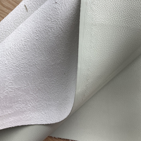 Churchill Downs in Robin's Egg | Faux Leather Upholstery Vinyl Fabric | Lt Greyish Green | Suede Backed | Extra Heavy | Kaufmann | 54" Wide | Sold BTY.