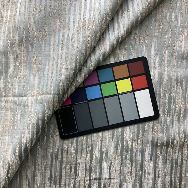 Wavy Textured Stripes in Pale Sage Green and Off White | Drapery / Light Upholstery | Medium Weight | 54" Wide | By the Yard