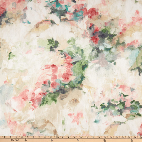 2 Yard Piece of Covington Degas Twill Tea Rose | Medium/Heavyweight Twill Fabric | Home Decor Fabric | 54" Wide