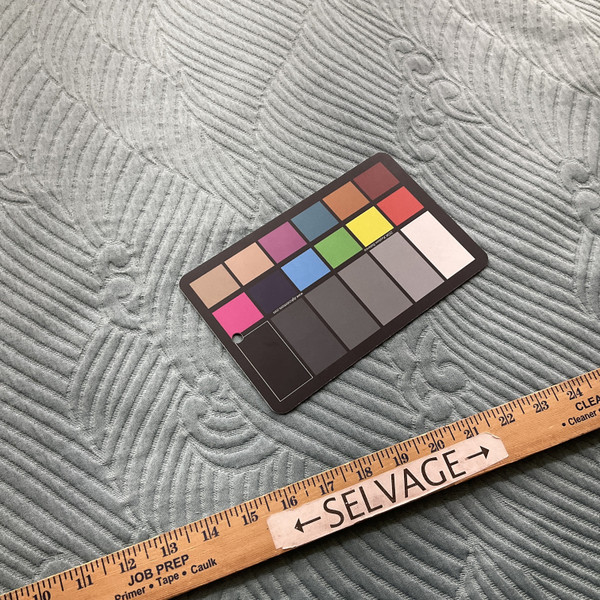 Tsunami in Aqua Blue | Pre Quilted Metalasse Upholstery Fabric | Wave Design | Heavyweight | 70% Cotton / 30% Poly | 54" Wide | By the Yard