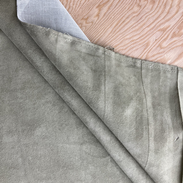 Joe Suede in Celery | Microsuede Upholstery Fabric | Dark Green Solid | Medium Weight | 54" Wide | By the Yard