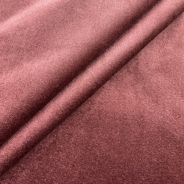 Velvet in Burgundy Red | Upholstery Fabric | Heavy Weight | Ultra Durable | 54" Wide | By the Yard
