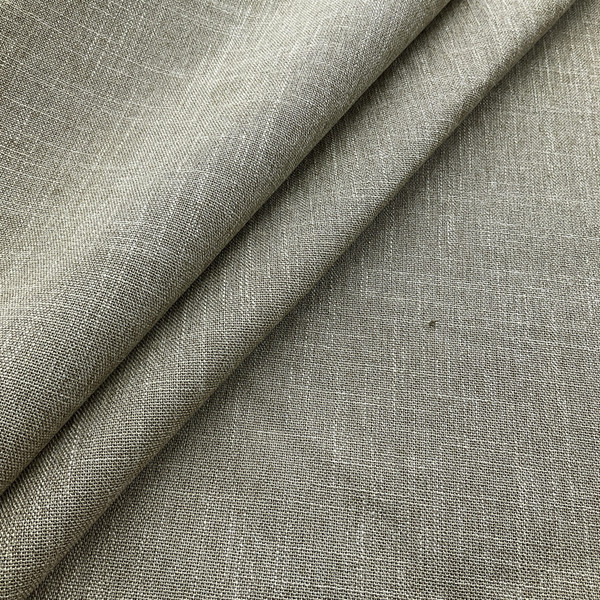 Archetype in Hemp | Upholstery Fabric | Solid Beige | Linen Like | Medium Weight | 54" Wide | By the Yard