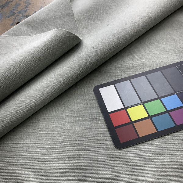 Patagonia in Silver Spruce | Canvas Upholstery / Slipcover Fabric | Solid Muted Green | Medium Weight | 100% Cotton | 54" Wide | By the Yard