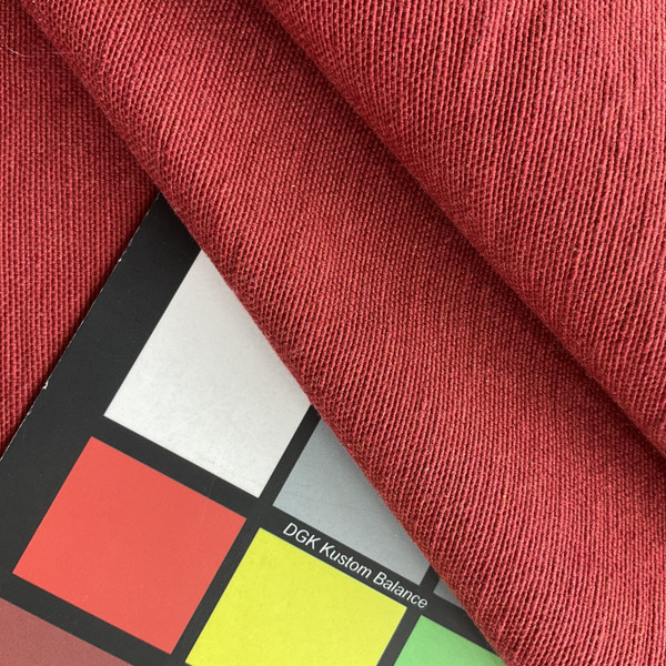 Canvas in Radish | Upholstery / Slipcover Fabric |  Solid Red | Medium Weight | 54" Wide | By the Yard