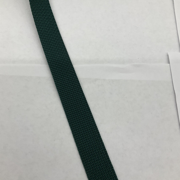 1 Inch Hunter Green Polyester Webbing / binding / Bag Strap | By The Yard