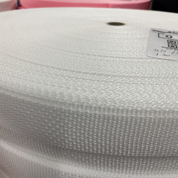 1 Inch White Polyester Webbing / binding / Bag Strap | By The Yard
