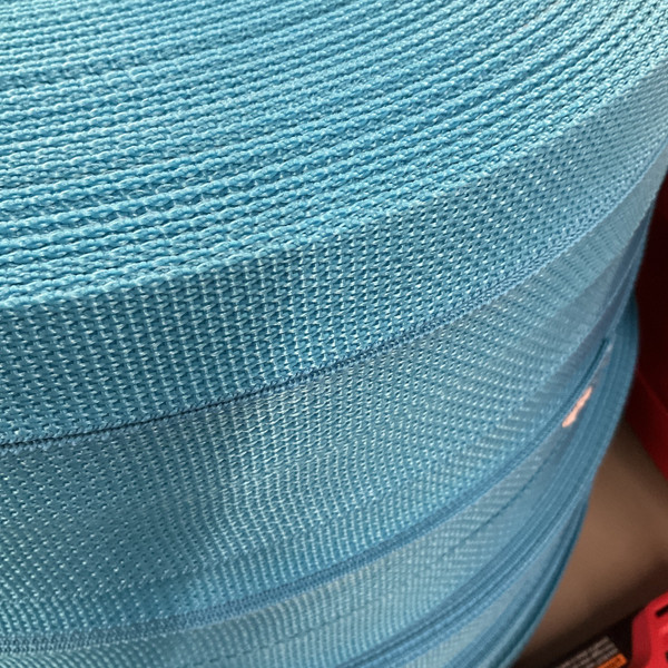 1 Inch Turquoise Blue Polyester Webbing / binding / Bag Strap | By The Yard