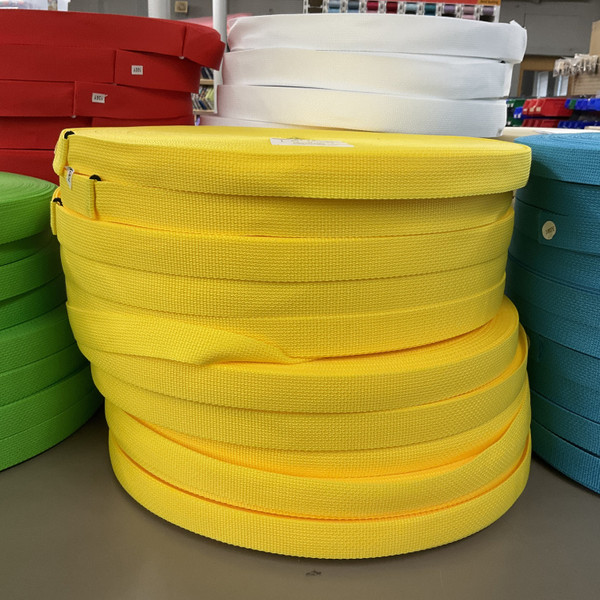 1 Inch Yellow Polyester Webbing / binding / Bag Strap | By The Yard