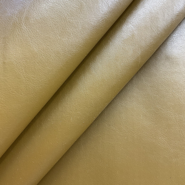 Leather in Saddle  | Warm Golden Brown Textured Faux Leather Upholstery Vinyl Fabric | Heavyweight | Indoor Furniture | Backed  | 54" Wide | Sold BTY