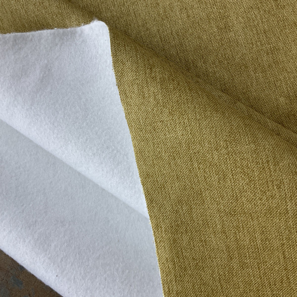Treble in Honey | Microfiber Upholstery Fabric | Mottled Yellow | Felt-backed | Heavyweight | 54" Wide | By the Yard