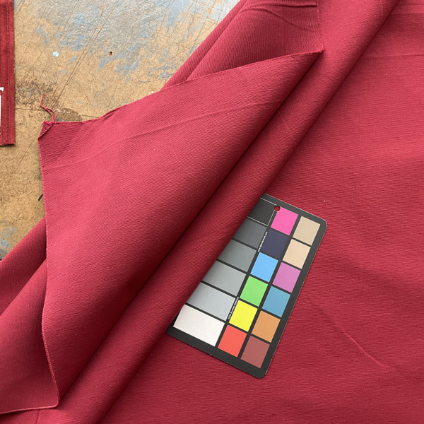 Patagonia in Cranberry | Upholstery Canvas / Slipcover Fabric | Solid Red | 100% Cotton | Medium Weight | 54" Wide | By the Yard