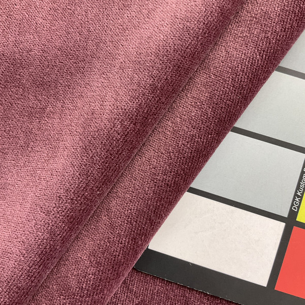 Obsession in Orchid   |  Dark Mauve Purple Solid Woven Velvet Upholstery Fabric  | P Kaufmann | 75% Poly, 25% Cotton | Home Decor | Drapery |  Soft  Medium Weight  | 54" Wide | Sold BTY