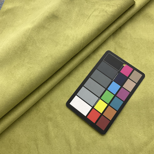 Classic Suede in Lime Green   | Microsuede Upholstery Fabric | Slipcovers | Midweight Solid | 54 inch | Sold BTY