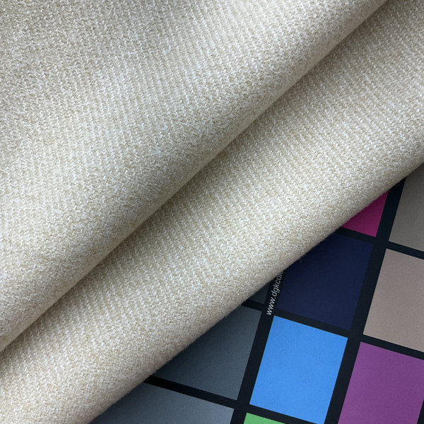 Clifford in Biscuit  | Natural Textured Solid Brushed Twill Upholstery Fabric |  Medium weight | Home Decor | 100% Polyester |  54" Wide | Sold BTY