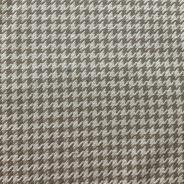 Kerry In Leather   |  Camel and Tan Houndstooth Plaid Woven Upholstery Fabric |   Heavyweight | Home Decor |  54" Wide | Sold BTY