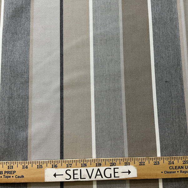 1 Yard Piece of Sunbrella Milano 56079-0000 Charcoal | Medium Weight Outdoor Fabric | Home Decor Fabric | 54" Wide