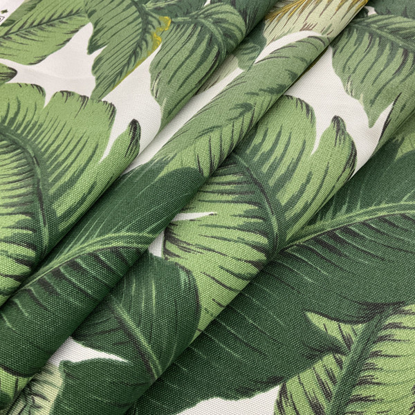 1.3 Yard Piece of Tommy Bahama Indoor/Outdoor Swaying Palms Aloe | Medium Weight Outdoor Upholstery | Home Decor Upholstery | 54" Wide