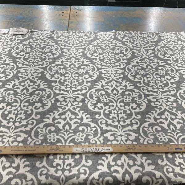 COVINGTON SALISBURY In Color GRAPHITE Printed home Decor Fabric | By the Yard