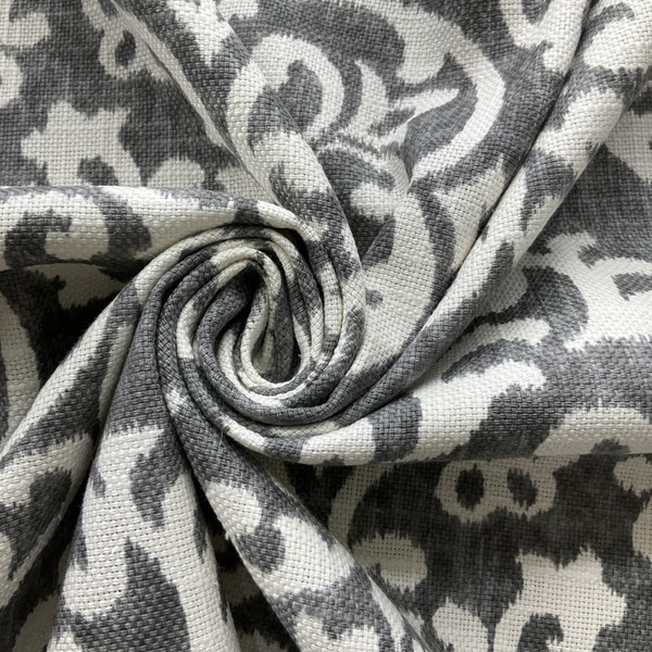 COVINGTON SALISBURY In Color GRAPHITE Printed home Decor Fabric | By the Yard