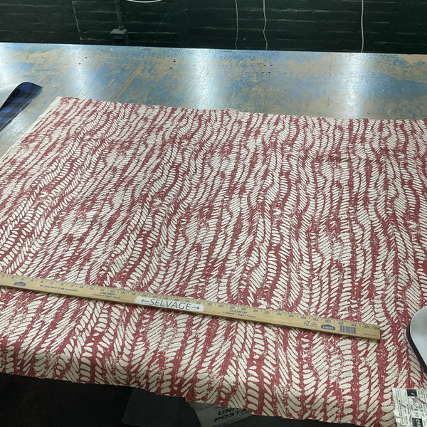 P.KAUFMAN JIRA In Color GRENADINE Printed home Decor Fabric | By the Yard