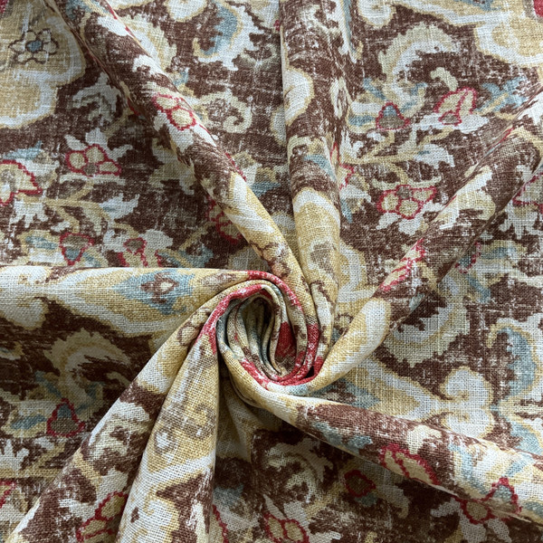 COVINGTON JAIPUR In Color MORACCANRED Printed home Decor Fabric | By the Yard