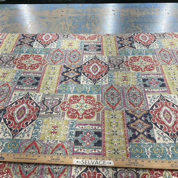 COVINGTON HAMADI In Color GEMSTONE Printed home Decor Fabric | By the Yard