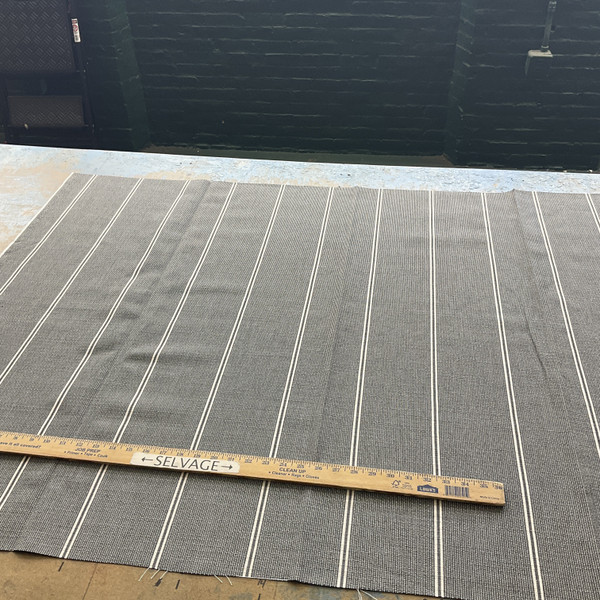 3 Yard Piece of Sunbrella Balance Equal 56110-0002 Graphite | Medium/Heavyweight Outdoor Fabric | Home Decor Fabric | 54" Wide