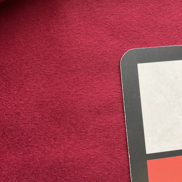 2.25 Yard Piece of Cherry Red Coating Wool | Wool / Poly Blend | Super Soft Brushed Twill Weave | 20oz | 60" Wide  | DYE LOTS MAY VARY