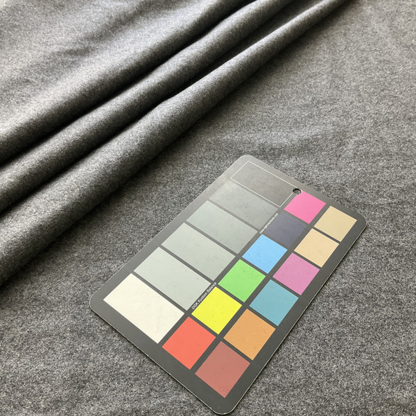 2.25 Yard Piece of Lighter Heathered Grey Coating Wool | Wool / Poly Blend | Soft Felted | 20oz | 60" Wide  | DYE LOTS MAY VARY | COATWOOL-110-REM6