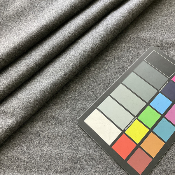 2 Yard Piece of Lighter Heathered Grey Coating Wool | Wool / Poly Blend | Soft Felted | 20oz | 60" Wide  | DYE LOTS MAY VARY | COATWOOL-110-REM12
