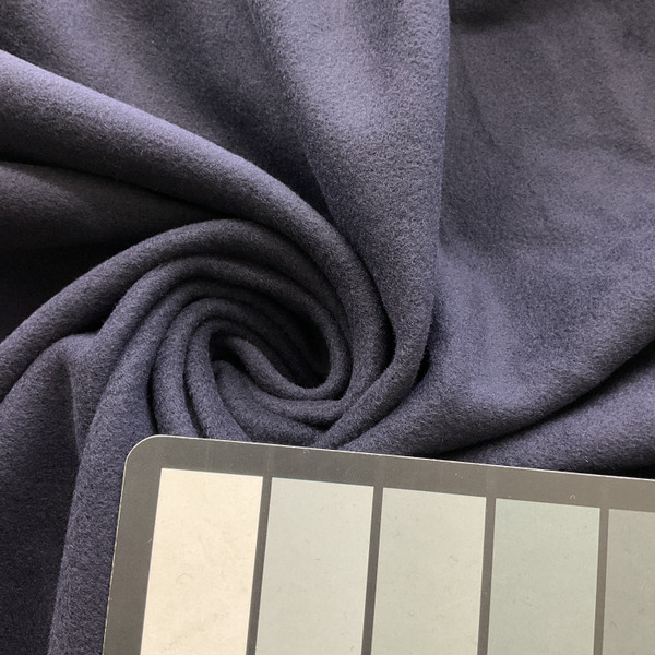 2.25 Yard Piece of Navy Blue Coating Wool | Wool / Poly Blend | Felted Finish Front and Back | 20oz | 60" Wide | DYE LOTS MAY VARY | COATWOOL-115-REM7