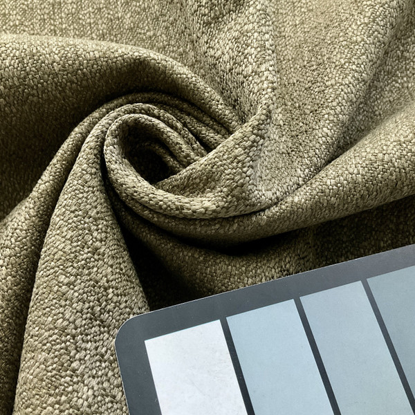 Bedford in Cedar | Upholstery Fabric | Mottled Design in Olive Green | 100% Polyester | Heavy Weight | Nassimi brand | 54" Wide | By the Yard