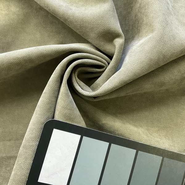 Walker in Taupe | Upholstery Fabric | Beige-Taupe Microfiber | 100% Polyester | Medium Weight | Nassimi Brand | 54" Wide | By the Yard