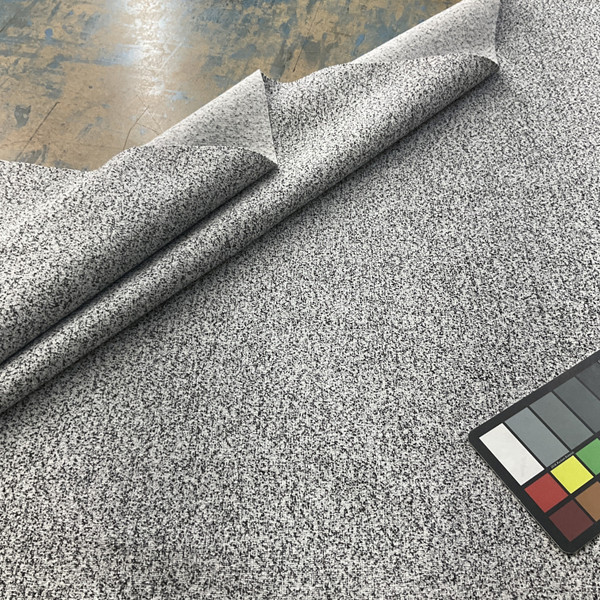 Cortlandt in Dalmation | Upholstery Fabric | Speckled Black on White | 100% Polyester | Nassimi Brand | 54" Wide | By the Yard