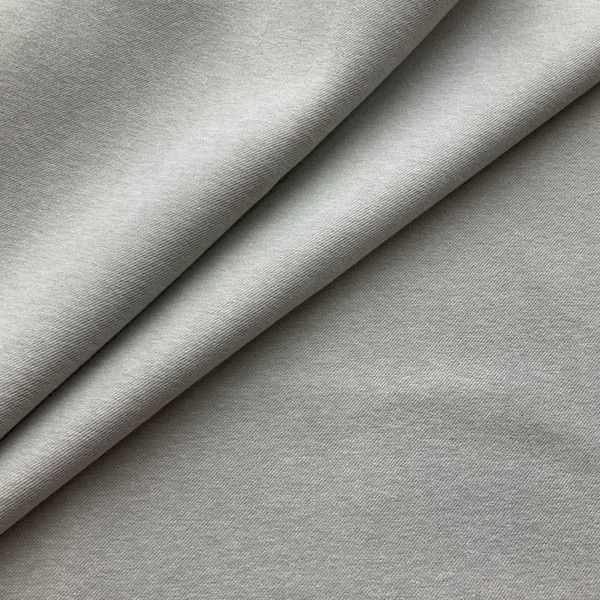 Franklin in Alpaca | Upholstery Fabric | Microfiber Twill | Heathered Light Grey | 100% Polyester | Heavy Weight | Nassimi | 54" Wide | By the Yard