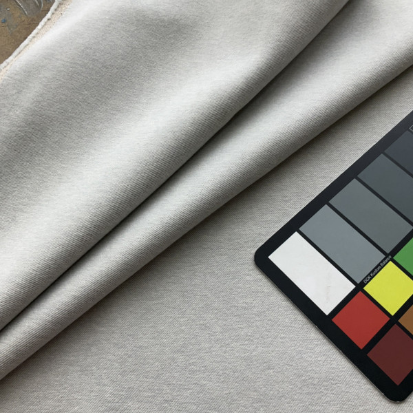 Franklin in Alpaca | Upholstery Fabric | Microfiber Twill | Heathered Light Grey | 100% Polyester | Heavy Weight | Nassimi | 54" Wide | By the Yard